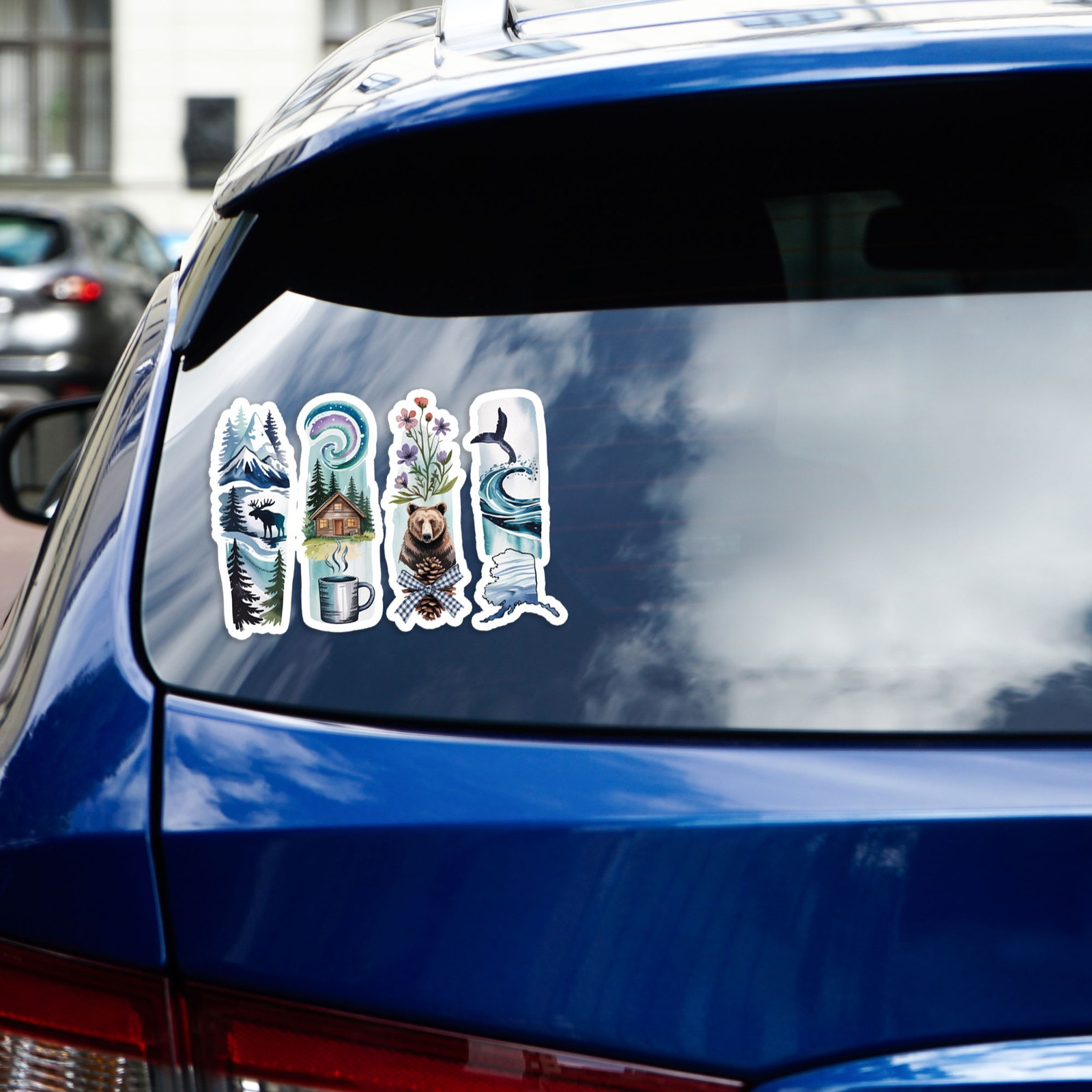 Alaska Brushstrokes – Vinyl Decal Sticker – Car Window Laptop – #1350