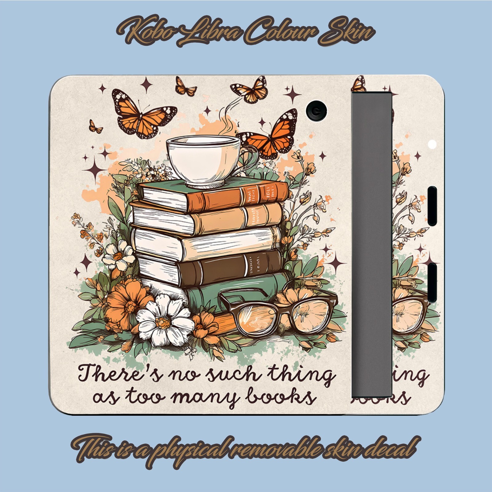 Many Books Kobo Skin Decals, Kobo Vinyl Cover, Kobo Sticker, Kobo Accessory