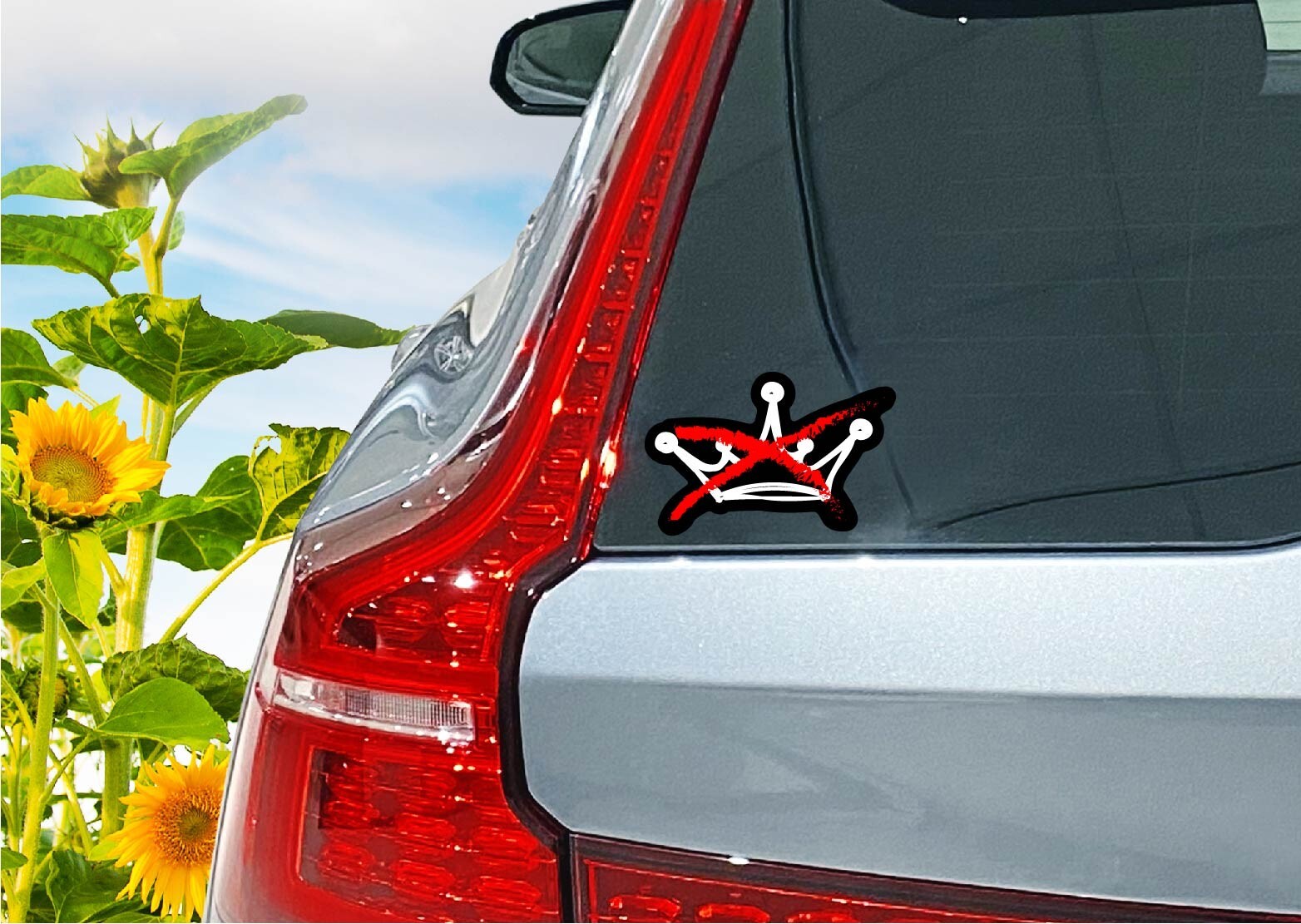 No Crown Decal Sticker No Kings in America Day 2025 Anti Trump Protest MAGA 47