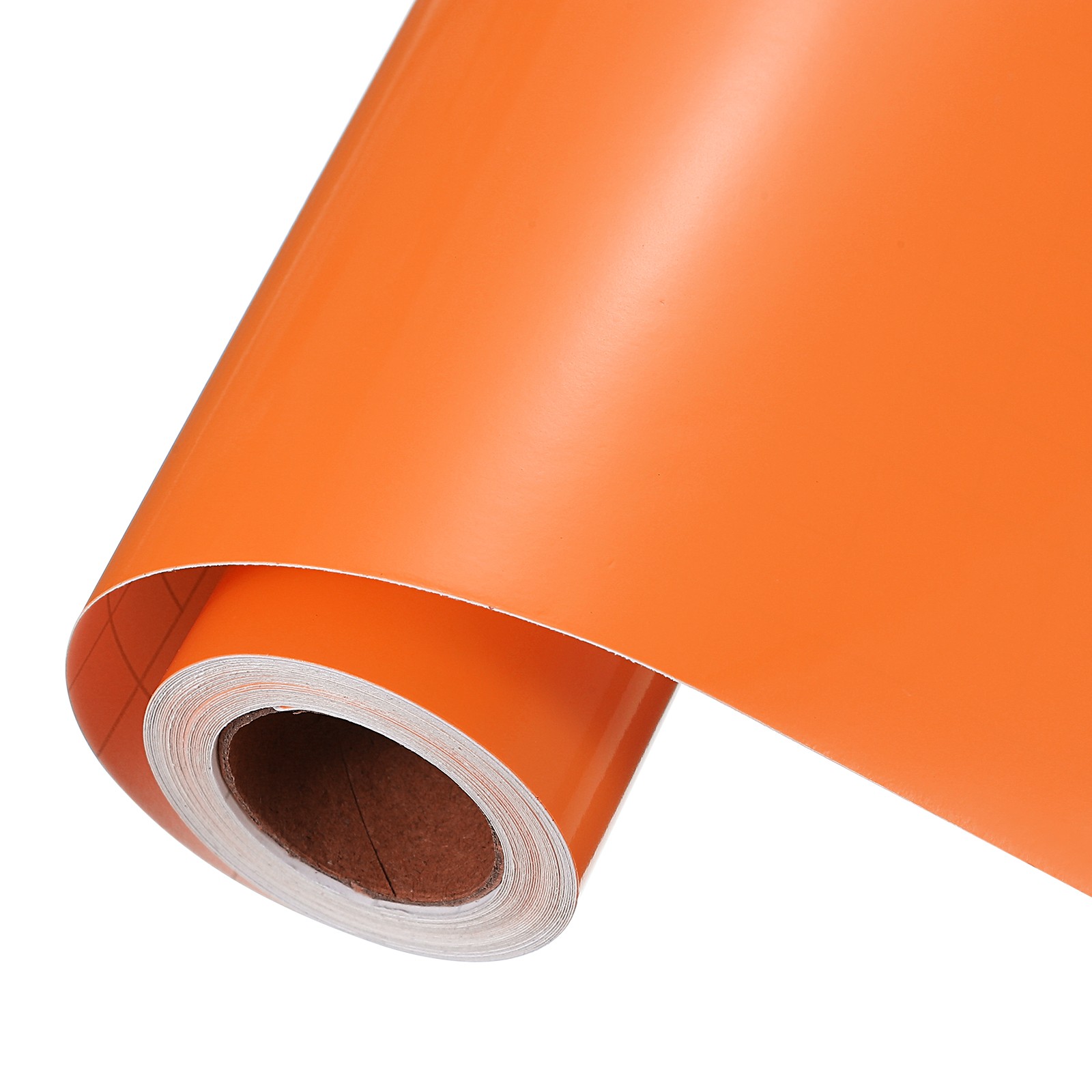 Permanent Orange Vinyl Adhesive Film, 14ft x 12" Roll for Vinyl