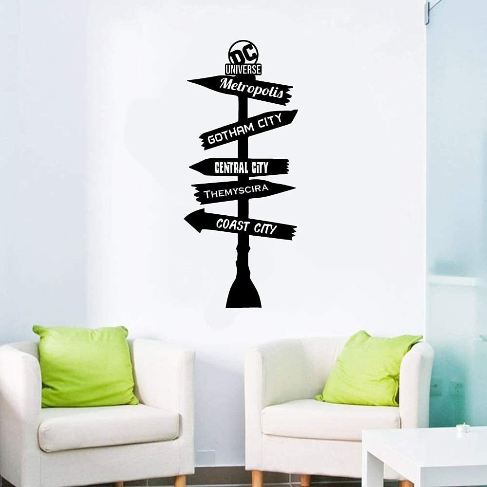 DC Universe Sign Pathway Wall Sticker Vinyl Art Decal Decor Kids Room Home Decor