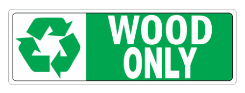 WOOD ONLY BUMPER STICKER or Helmet Sticker D7179 Funny Gag Gift