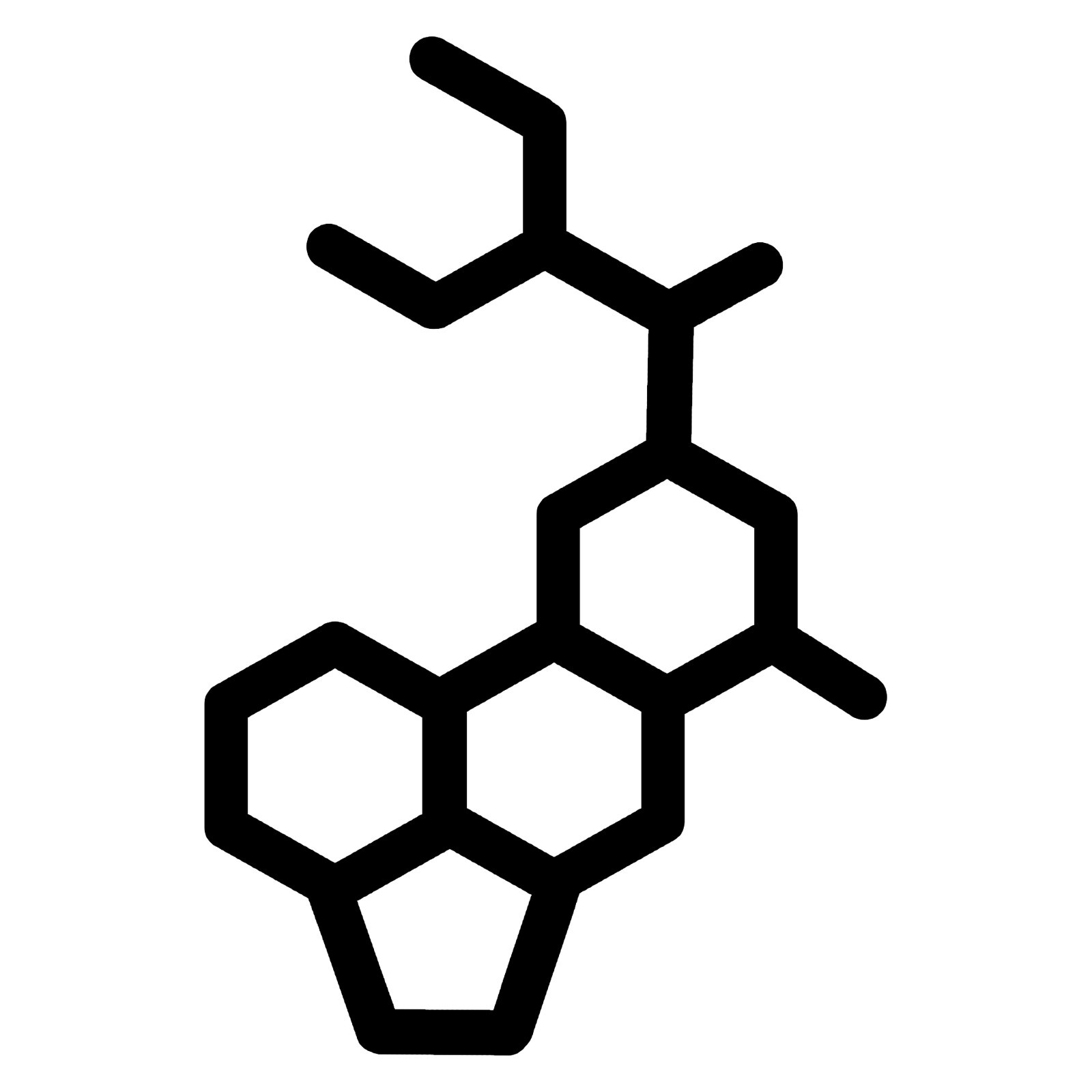 LSD Molecule Vinyl Sticker Psychedelic Trippy Car Decal Hippie Festival Laptop