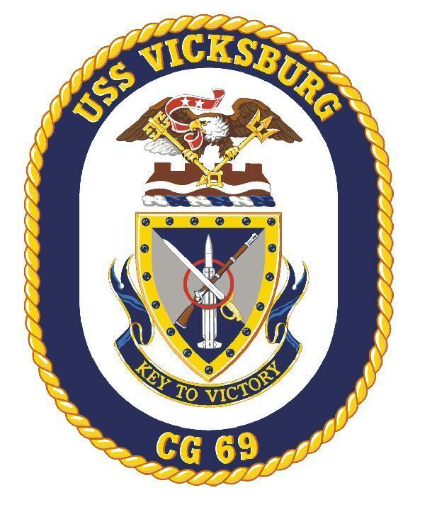 USS Vicksburg Sticker Decal M192