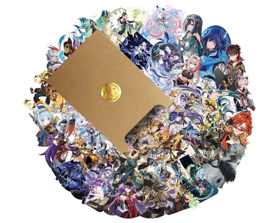 Genshin Impact Sticker Nod-Krai‌ with Wrapping Envelope 50 Pack