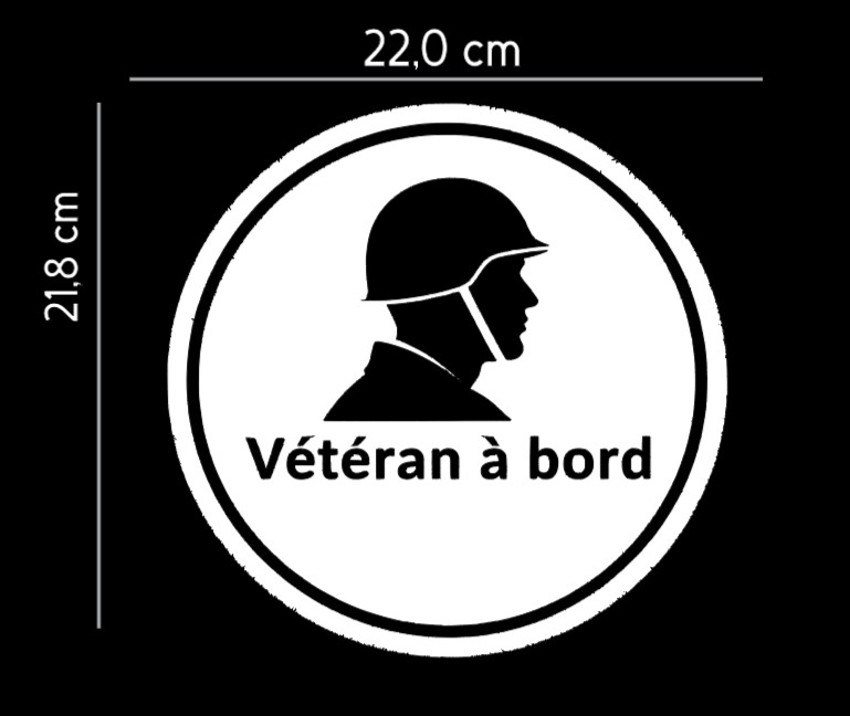 Veteran on board – military vinyl – car, truck, truck – decal, window