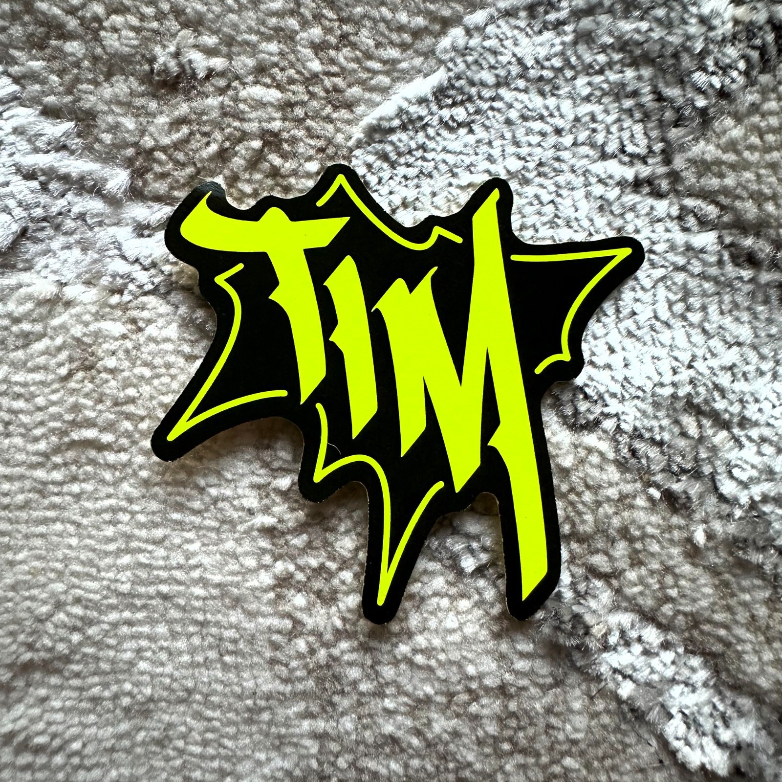 Neon Name Sticker Pack : TIM | for school or Office | graffiti | Calligraphy