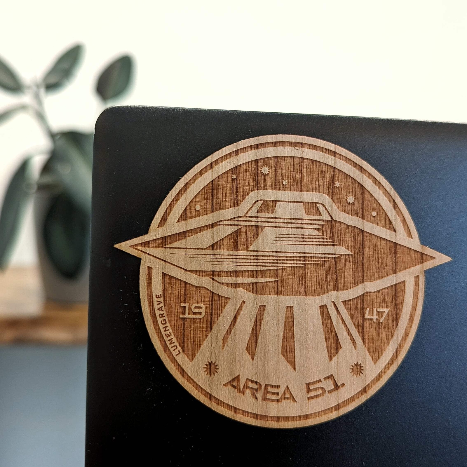 AREA 51 Wood Sticker