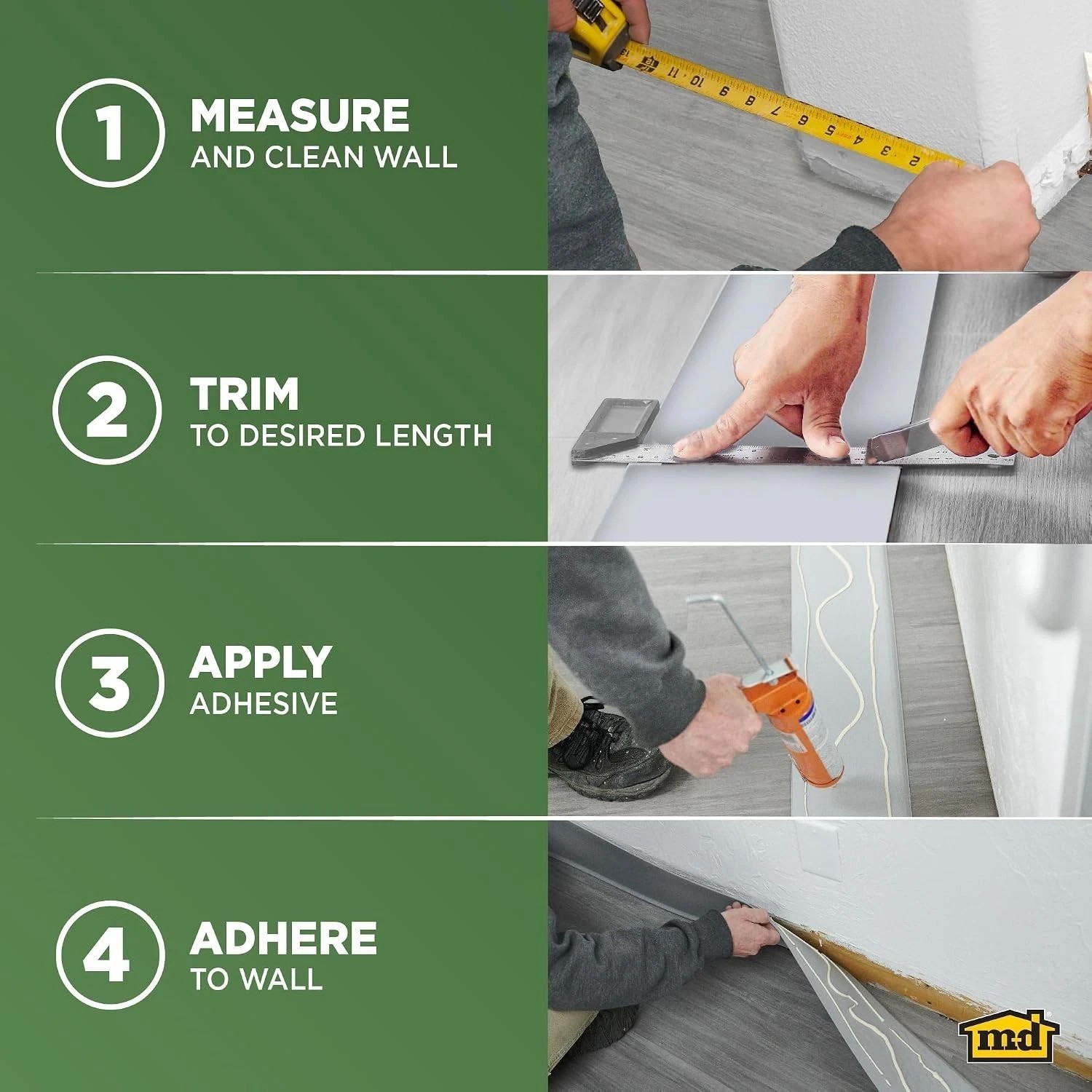 4in x 60ft Vinyl Trim Molding in Brown – Durable and Waterproof Solution