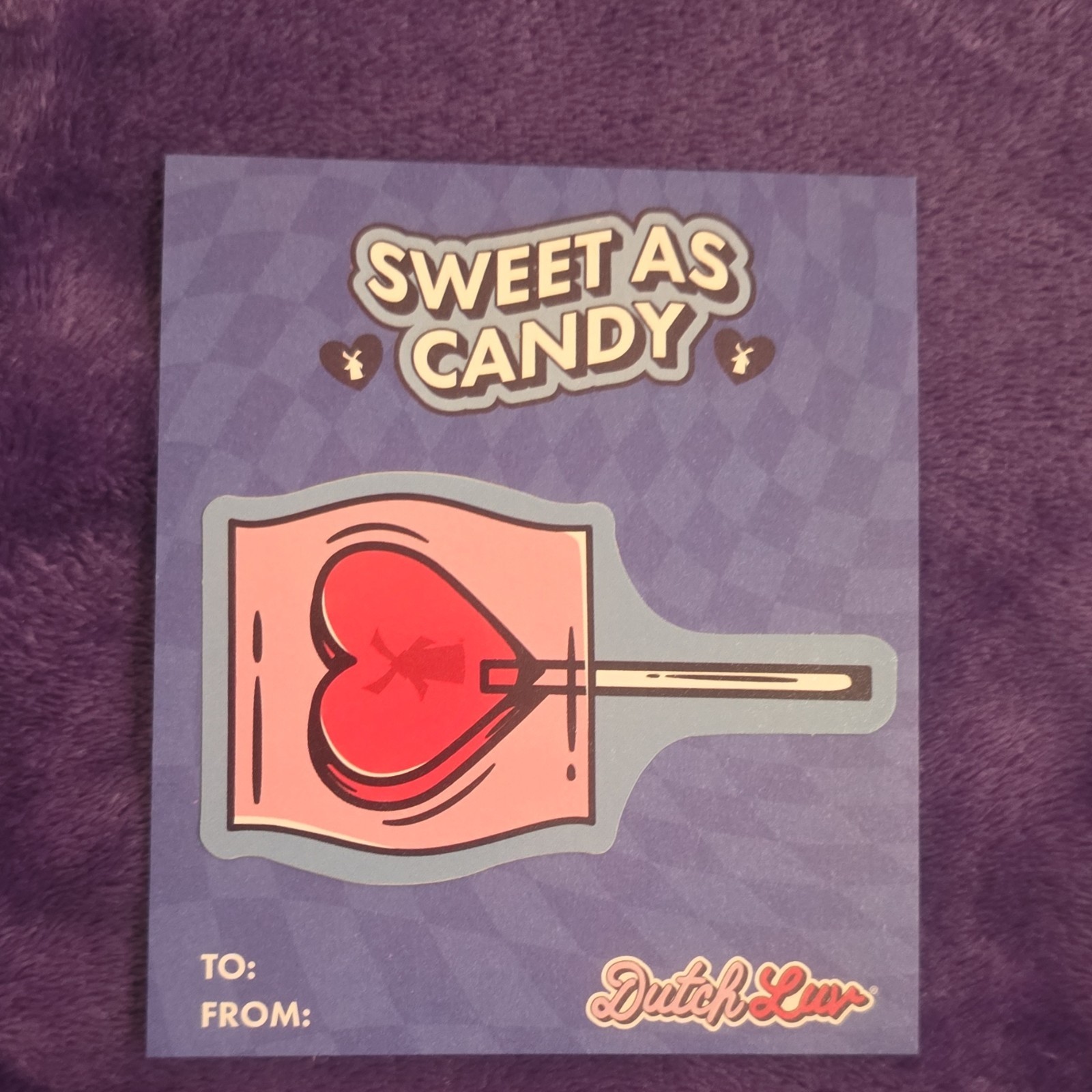 Dutch bros Valentines Sticker "Sweet as Candy" 2 IN STOCK