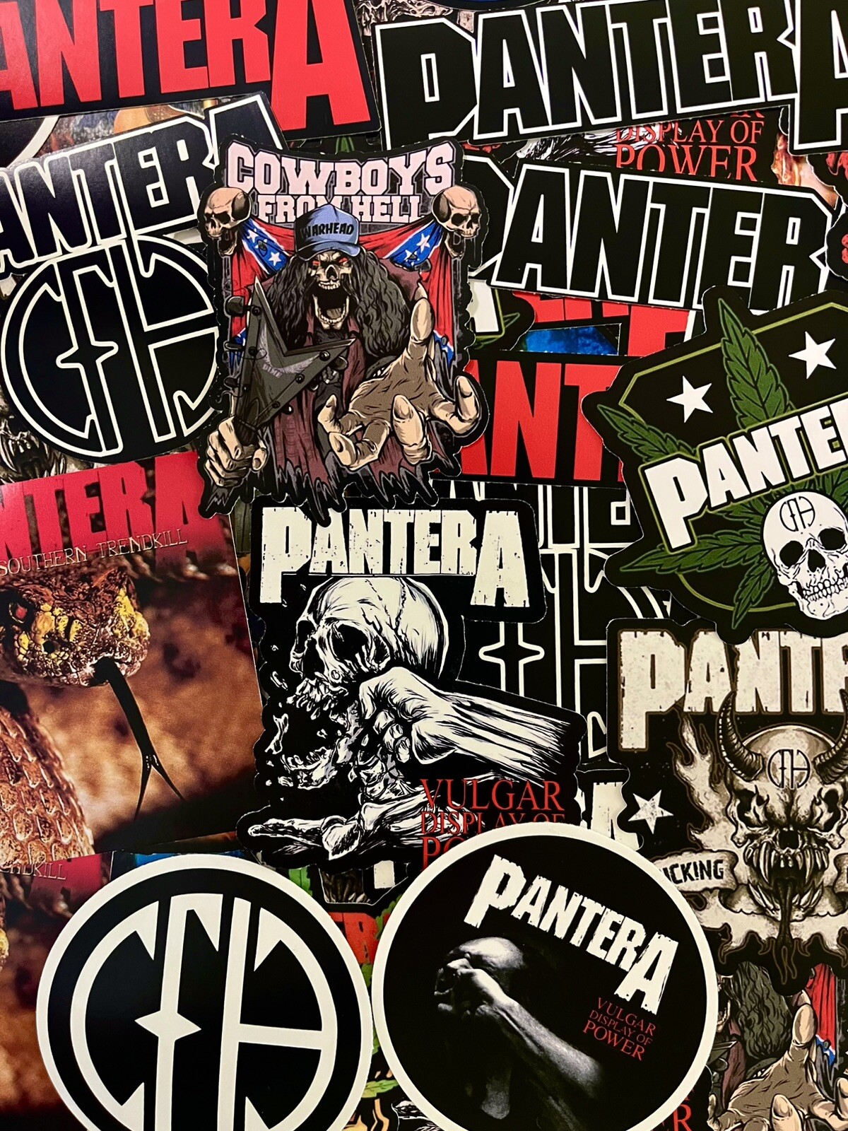 Pantera Sticker Pack – Heavy Metal Sticker Pack , Vulgar Display Of Power