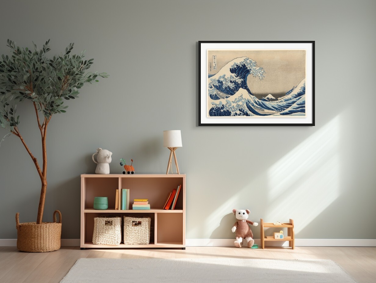 The Great Wave off Kanagaw wall art, poster picture, poster Asian K. Hokusai