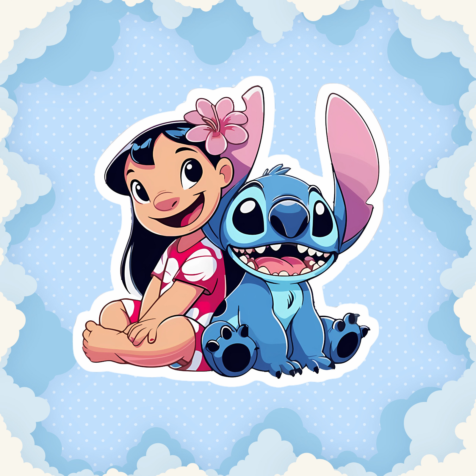 Stitch Stickers Pack – Cartoon Vinyl Waterproof Decals for Kids