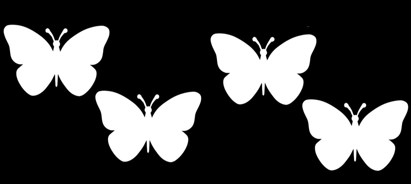 Butterflies 3" Vinyl Decals Car Truck Motorcycle Helmet Window Laptop Tumbler