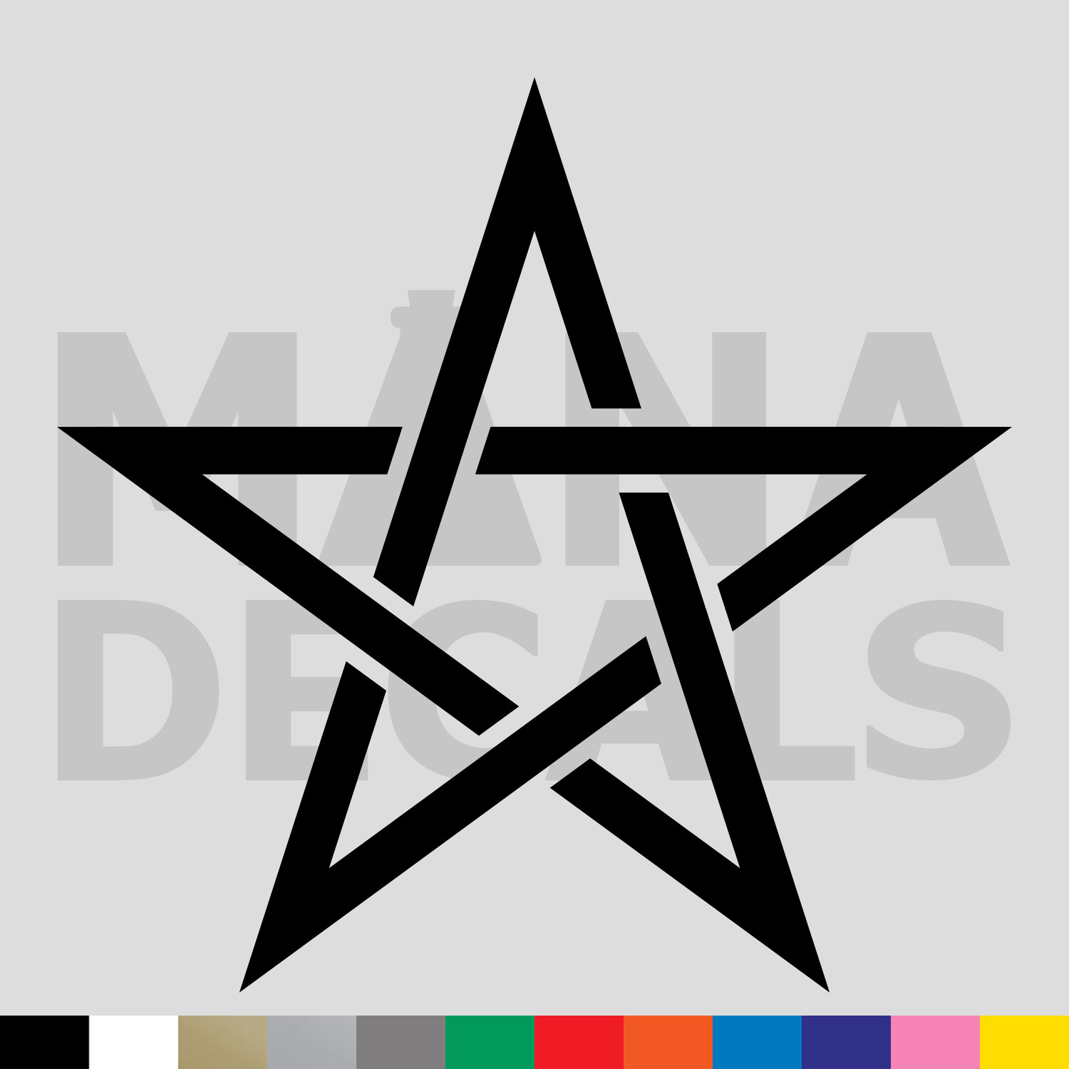 Pentagram Vinyl Die Cut Decal Sticker – Wican Wicca Pagan Tarot Nature Pentacle