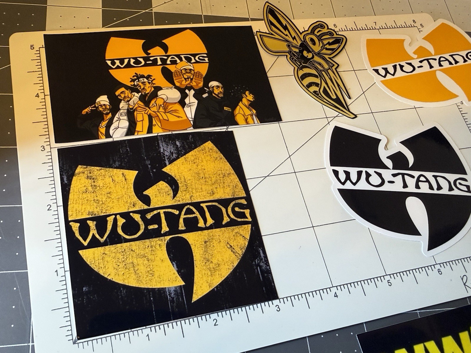Wu Tang Clan Stickers 7 Sticker Lot