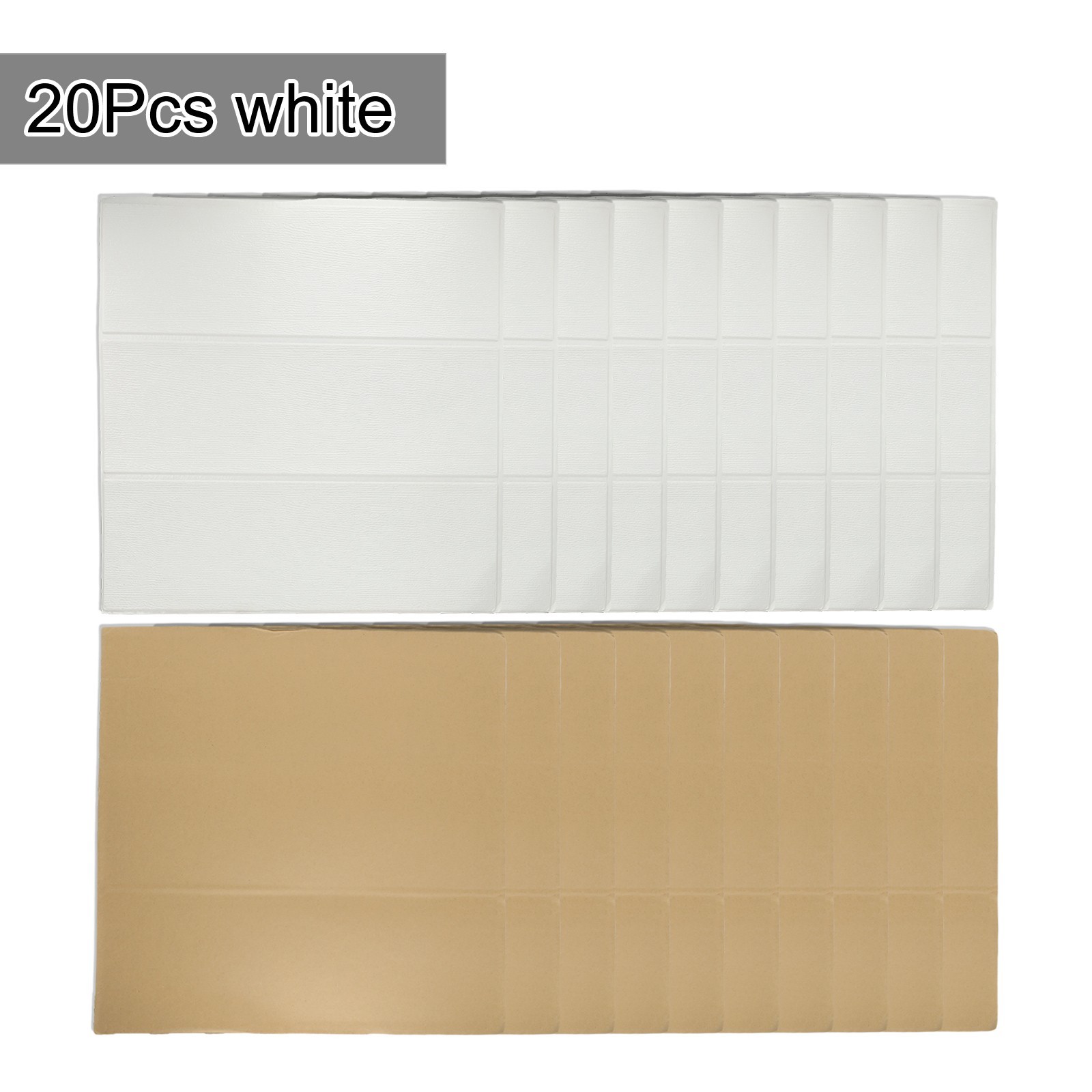 Waterproof Brick Wall Stickers Set of 20 Soft Foam Panels for Easy Installation