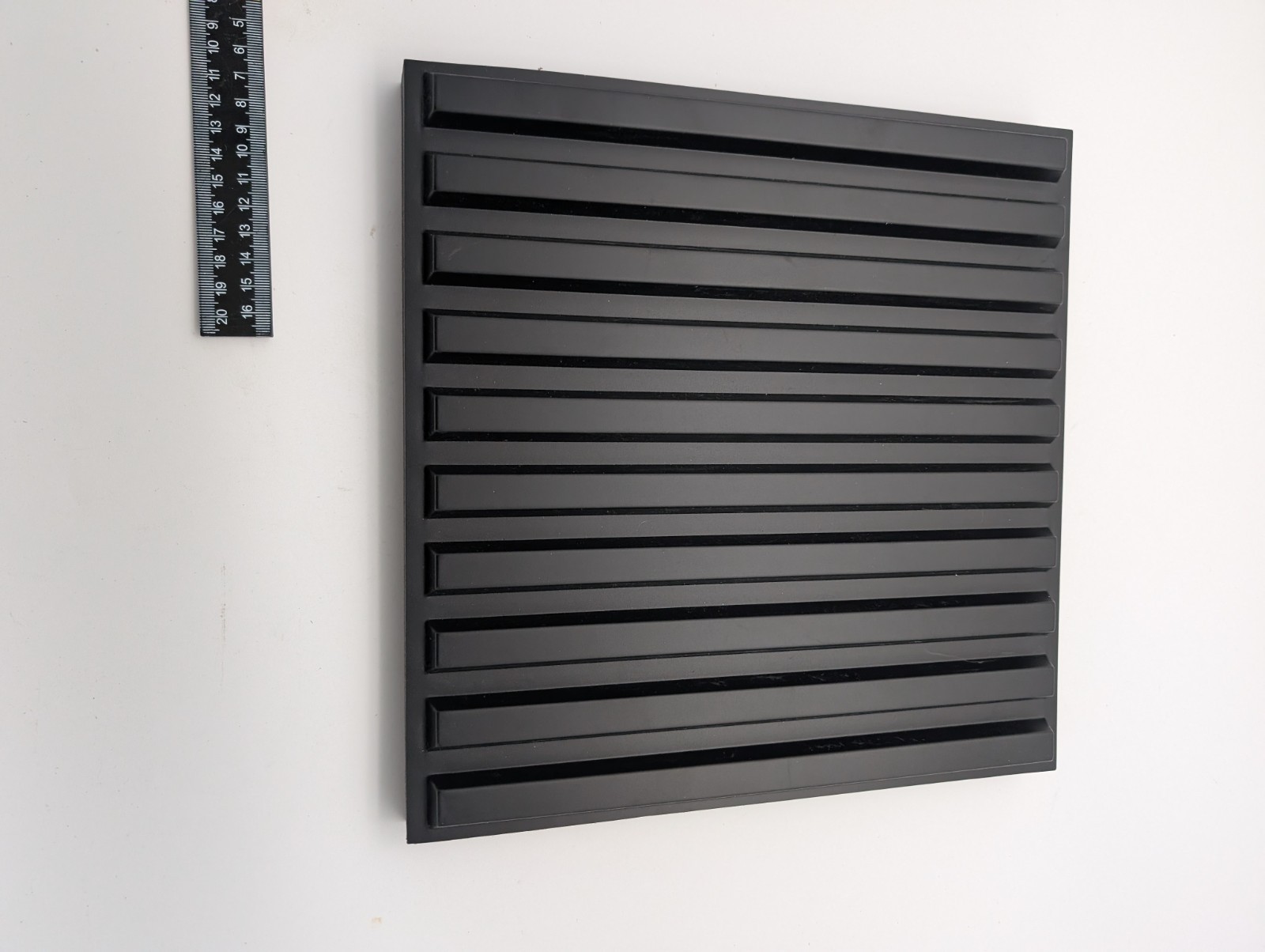 Nuanchu 12 Pcs 3D Slat Wall Panels, 12"x12" PVC Fluted Wall Paneling for…