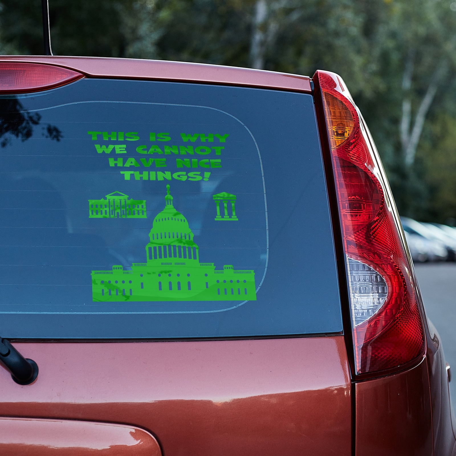 This is why we cannot have nice things Vinyl decal anti government funny
