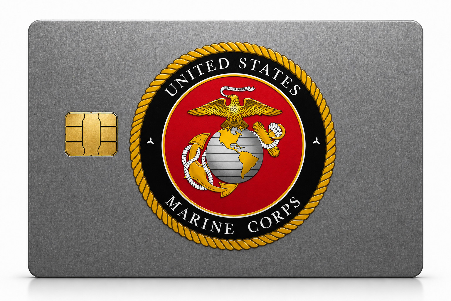 USMC Eagle Globe & Anchor Marine Corps EGA Emblem Card Credit Card Skin Sticker