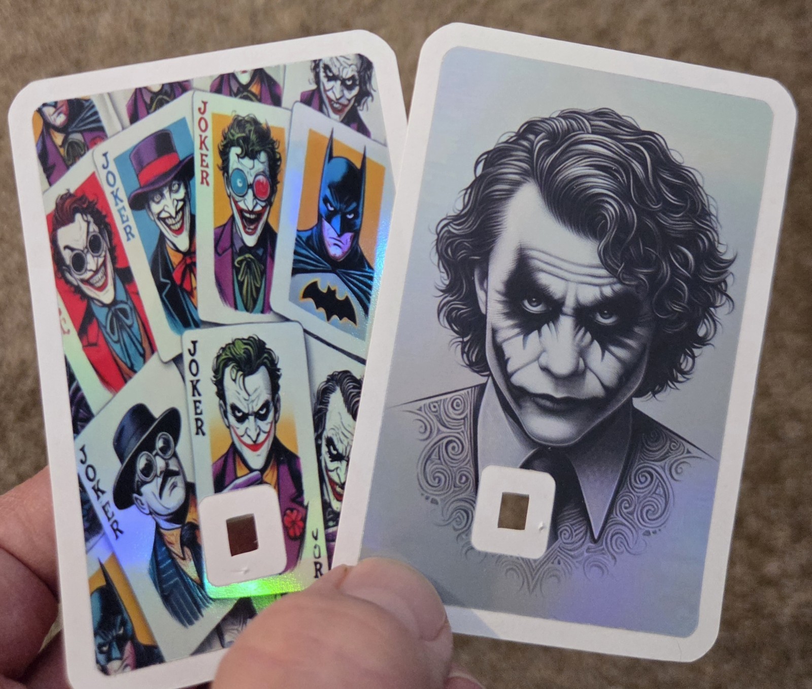 Joker Playing Card ATM Debt Credit Card Sticker Skin Fan Art Original Ace King