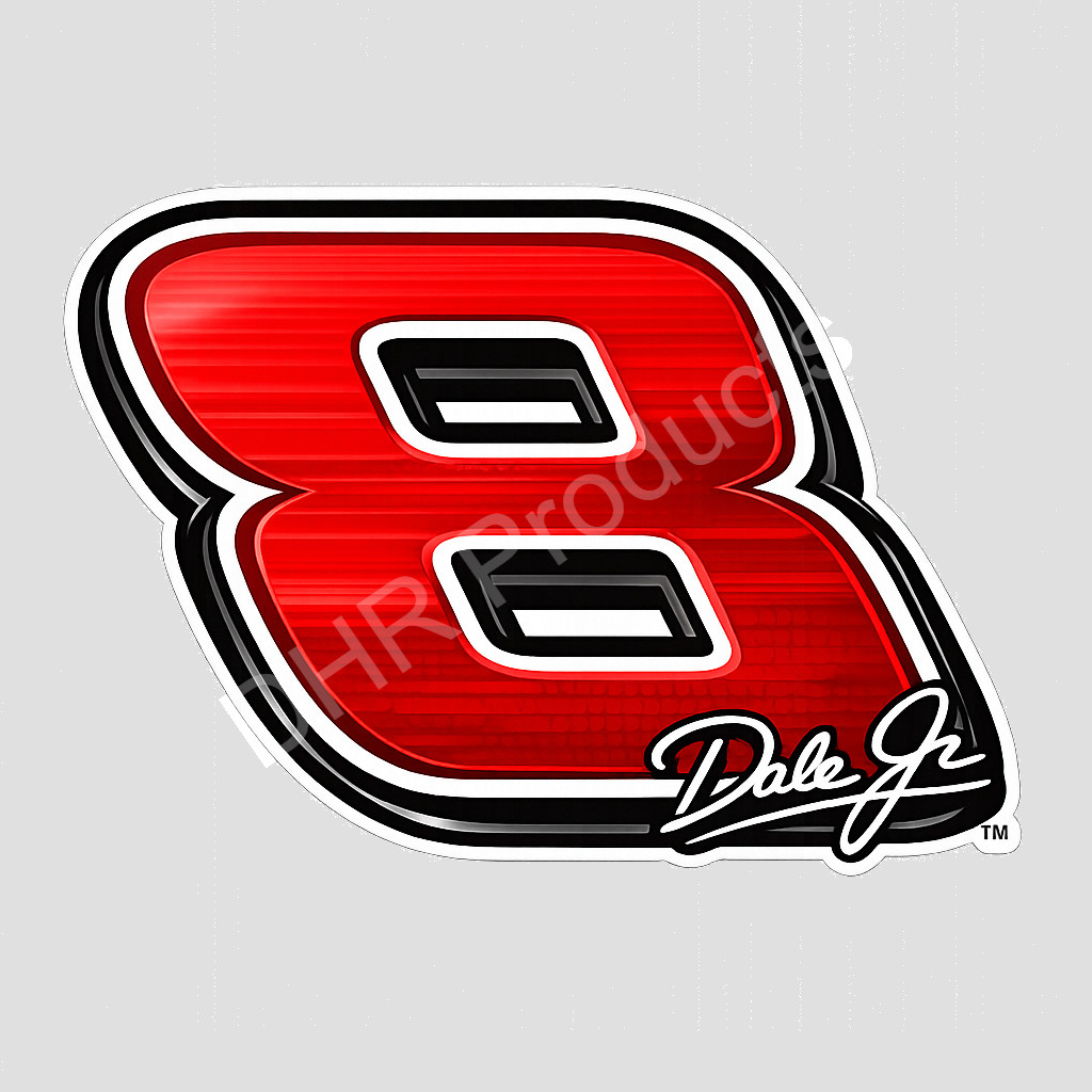 Dale Earnhardt Jr Number 8 Logo Weather Resistant Vinyl Sticker/Decal NASCAR 02