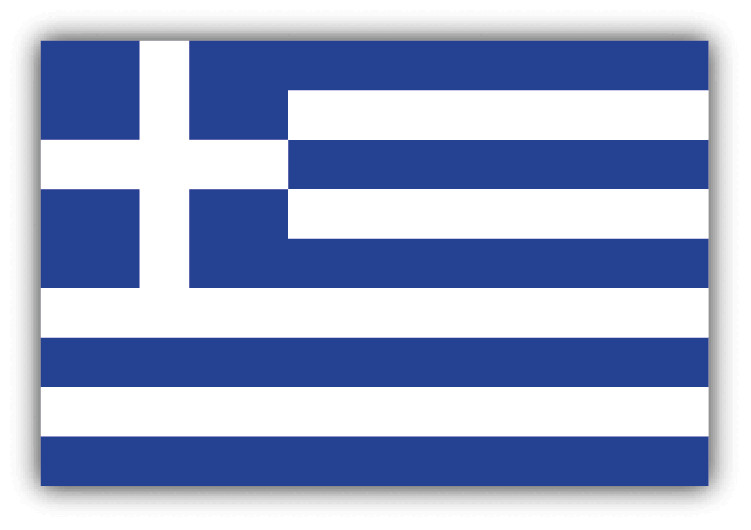 Greece Flag Car Bumper Sticker Decal