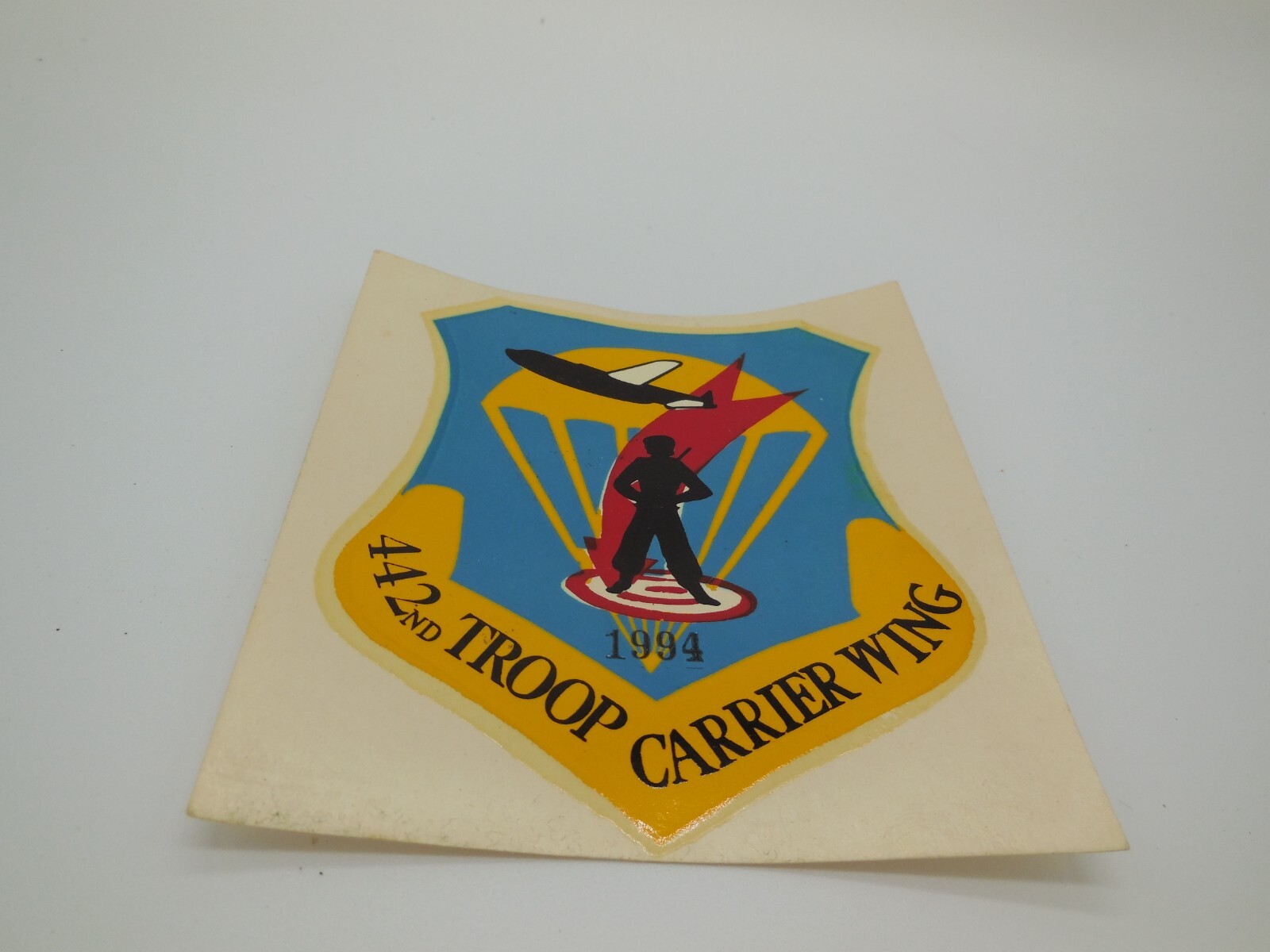 U5 STICKER 442nd Troop Carrier Wing 1994 Acme Decal Window Parachute