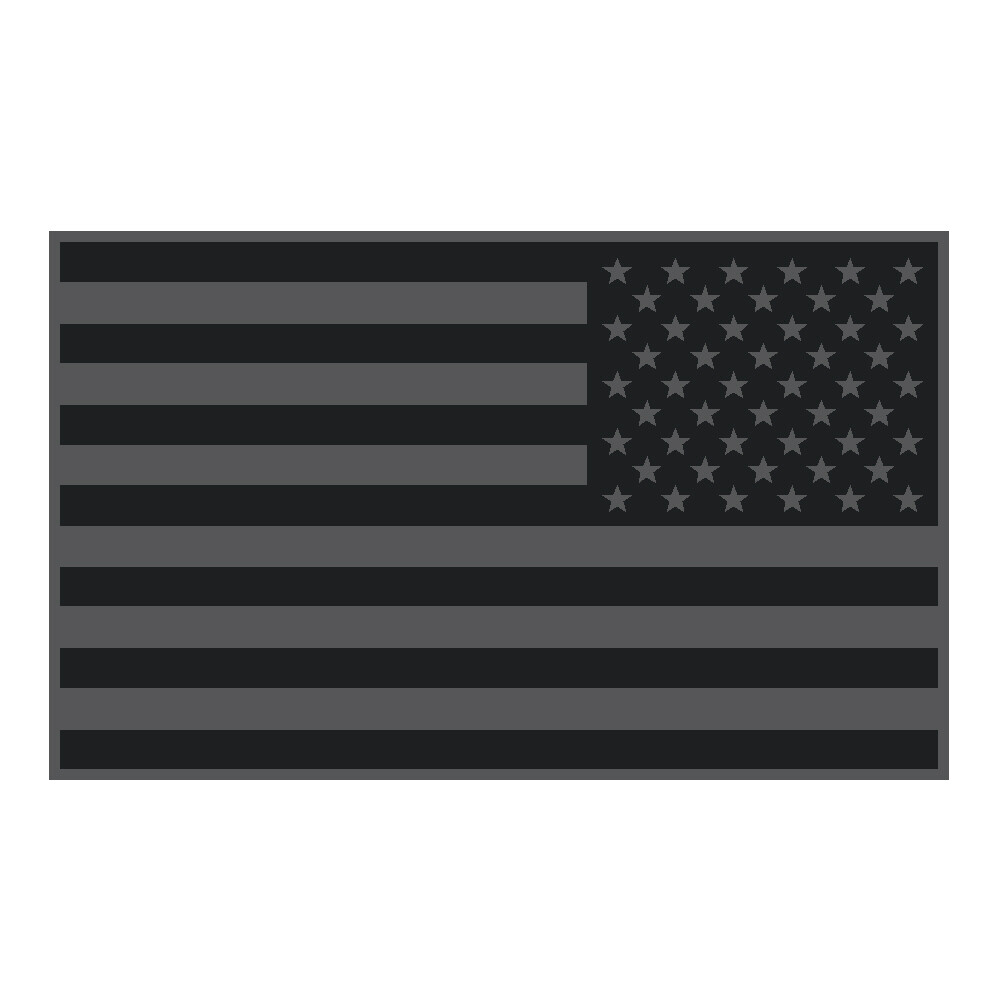 REFLECTIVE Reverse Subdued AMERICAN FLAG FIRE Car DECAL fire EMS Multiple Sizes