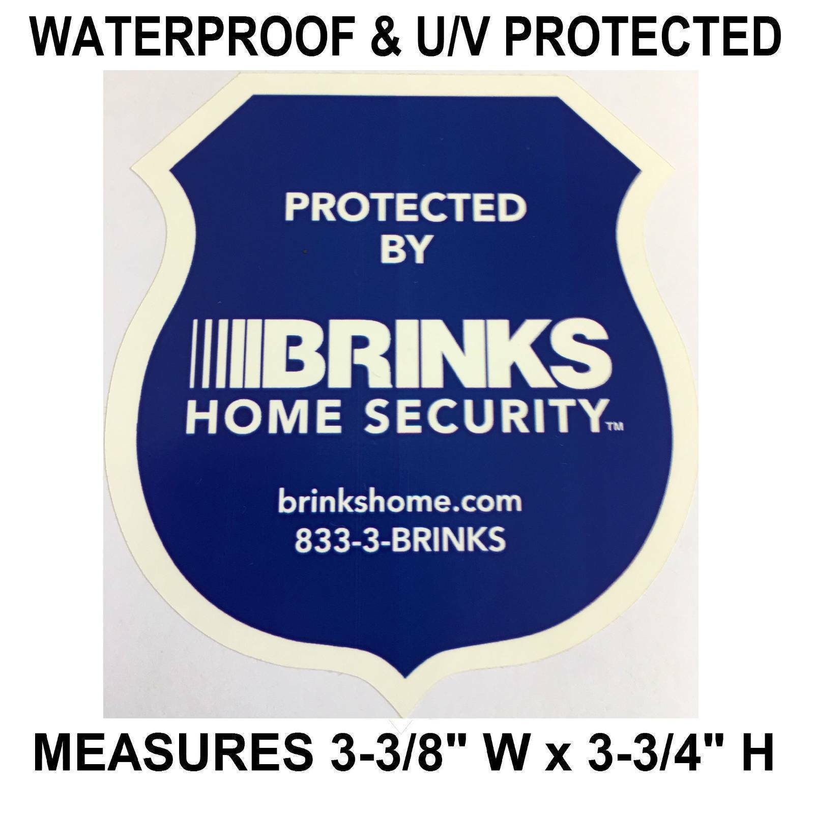 Home Security Stickers Window Decal signs For Brinks Alarm System Waterproof Lot