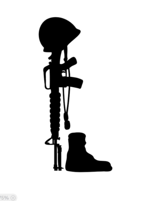 Fallen Soldier Vinyl Decal Sticker Car Truck Window Laptop Military Boots tags