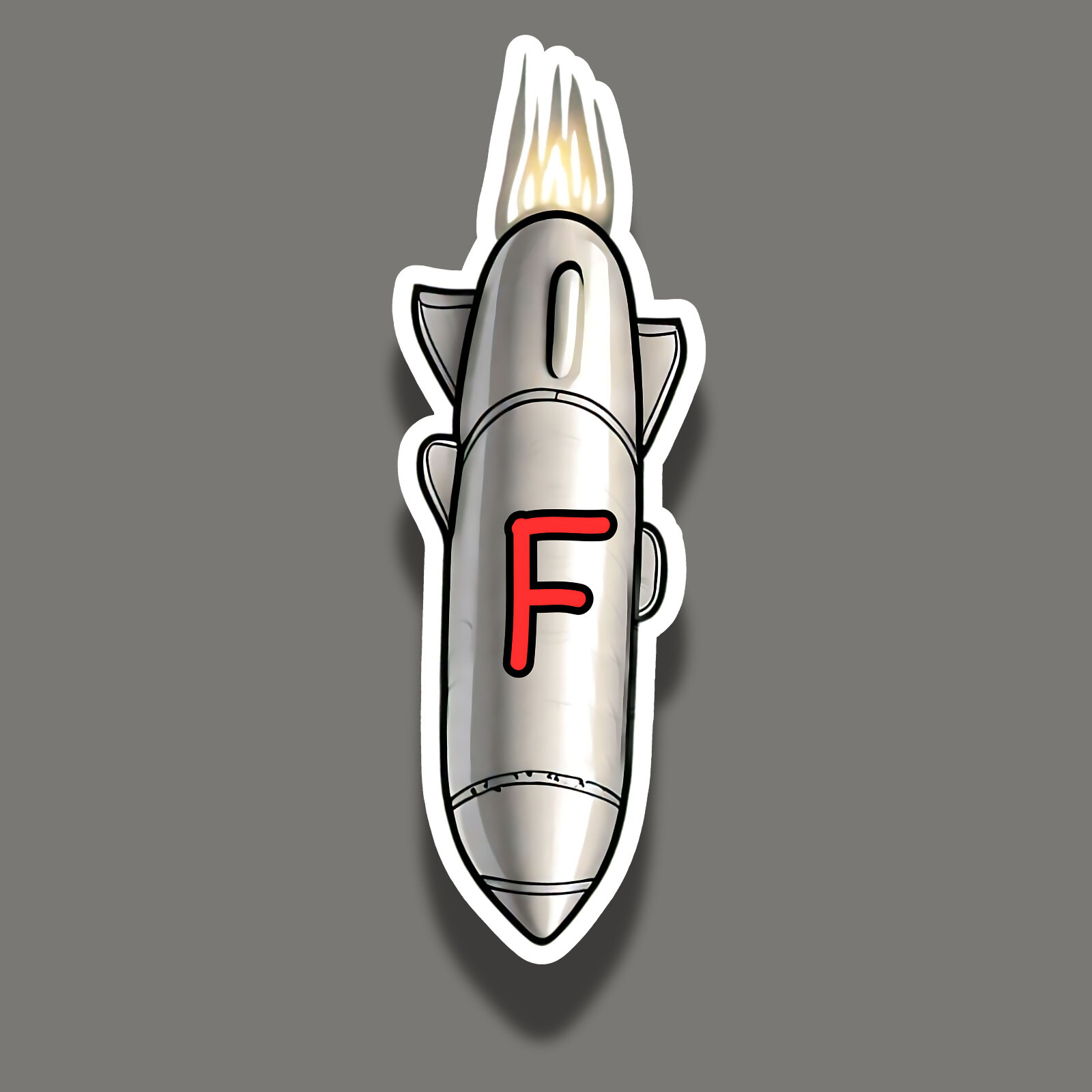F Bomb Funny Laptop Toolbox Bumper 4" (Set of 2) Vinyl Stickers