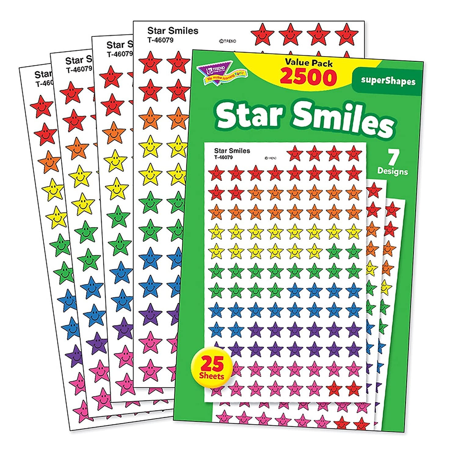 Assorted Sticker Decals Pack of 2500 for Rewards Homework Incentives