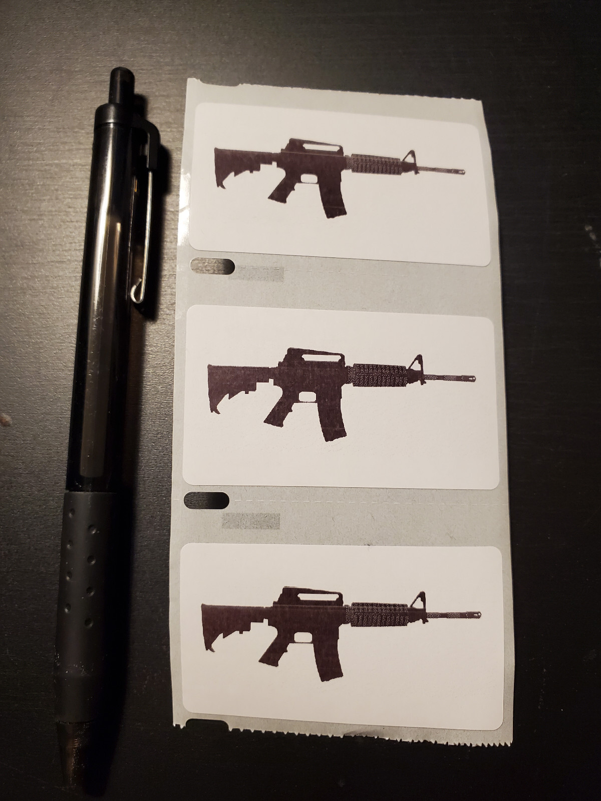 Colt M-16 M16 M4 Stickers Thermal Water Resistant Assault Rifle Gun NRA – 25 pcs