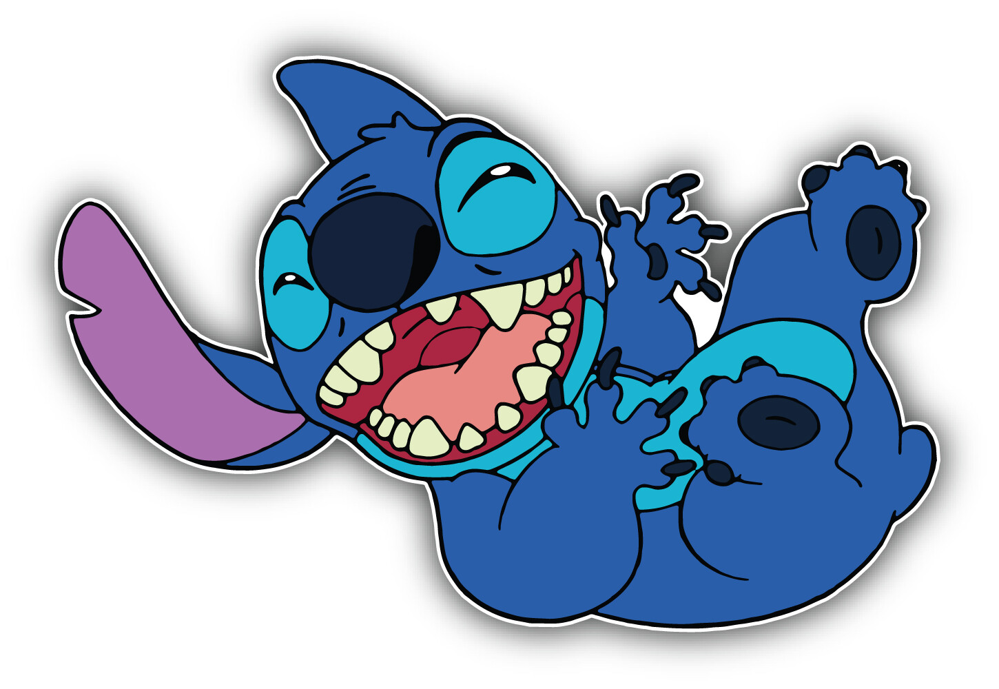Lilo & Stitch Cartoon Smiling Sticker Bumper Decal – "SIZES"