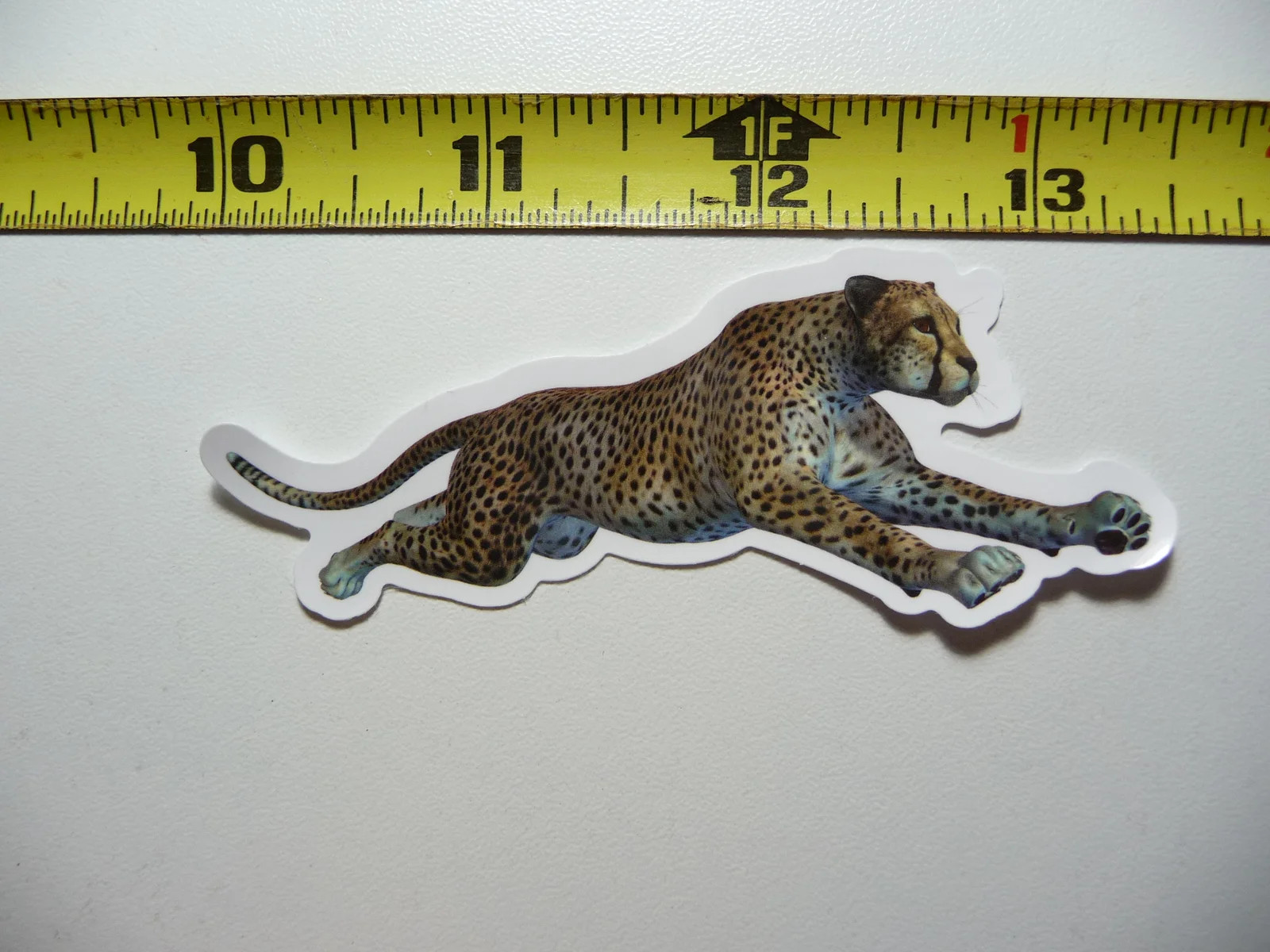 RUNNING CHEETAH SMALL STICKER DECAL WILDLIFE PRESERVE NATURE ANIMAL