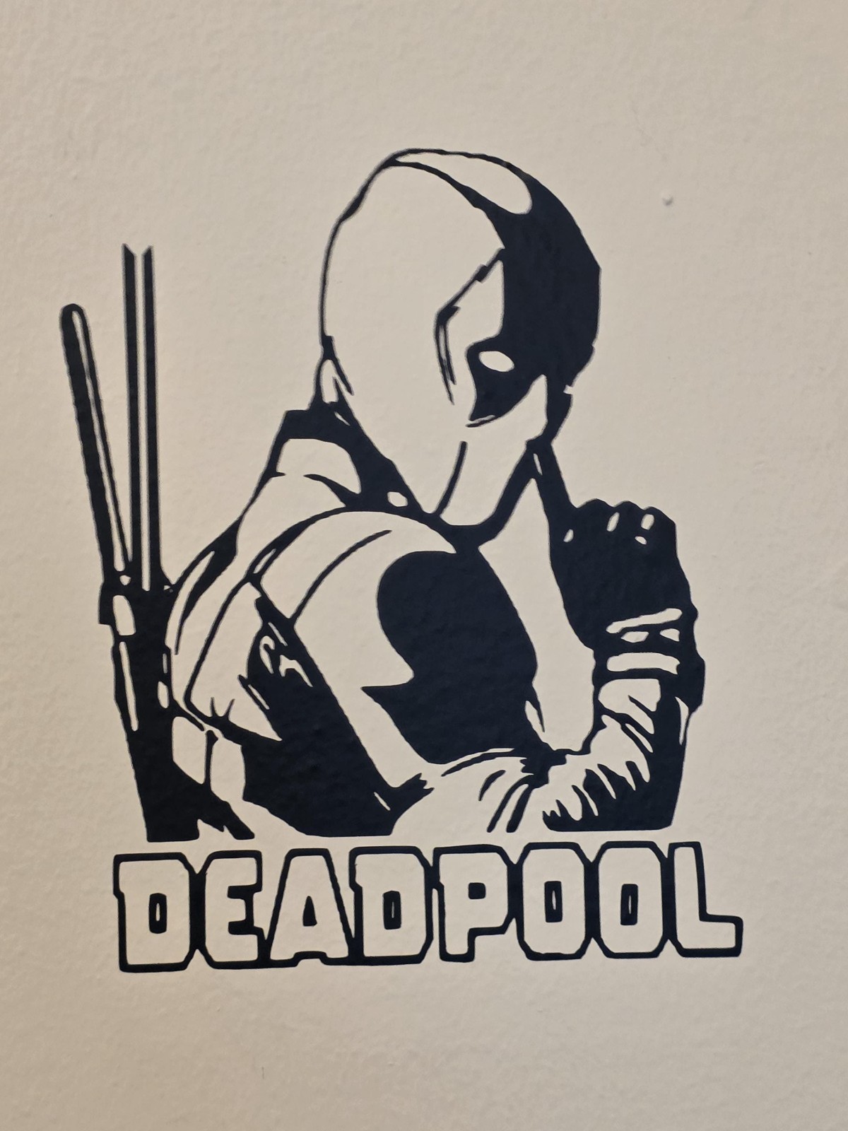 Deadpool Inspired Wall, Car, Laptop Decal. Stick it Anywhere!