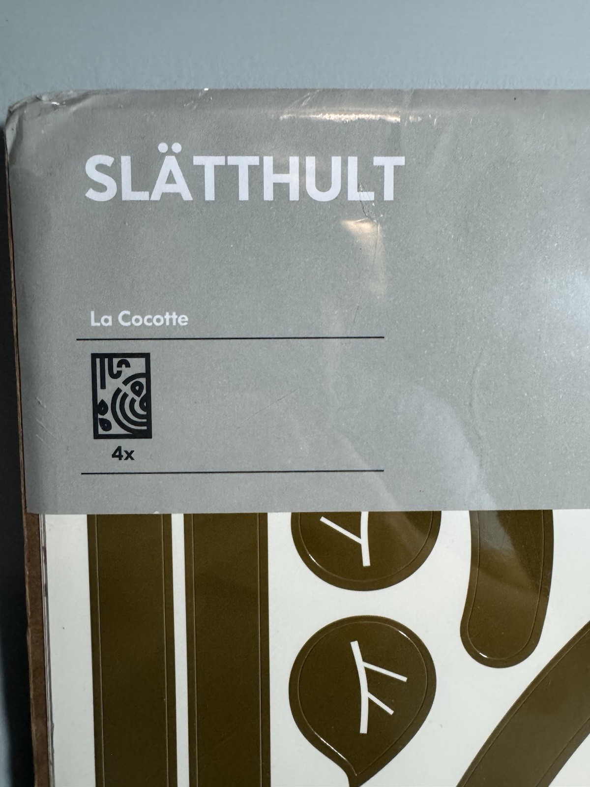 IKEA SLATTHULT LA COCOTTE WALL STICKERS 501.323.38 2007 NEW IN PACK! RARE!