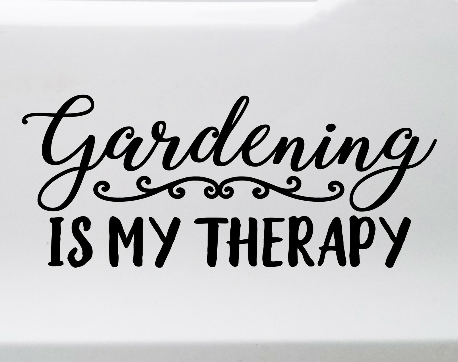 Gardening is My Therapy Vinyl Decal – Flowers Plants Garden – Die Cut Sticker