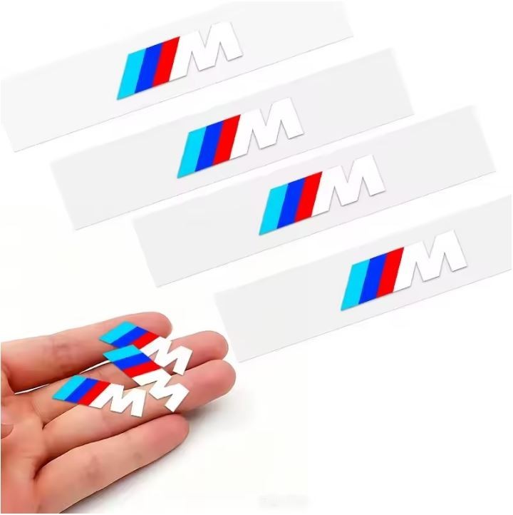 SJT88-66 Car Interior Sticker Creative Emblem Badge Sticker Waterproof For BMW..
