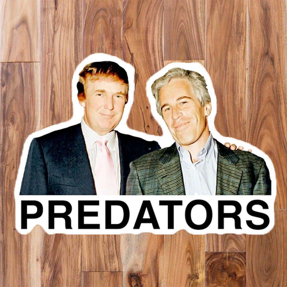 Anti-Trump Sticker Pack Epstein Files BEST FRIENDS, PREDATORS, Nothing to See