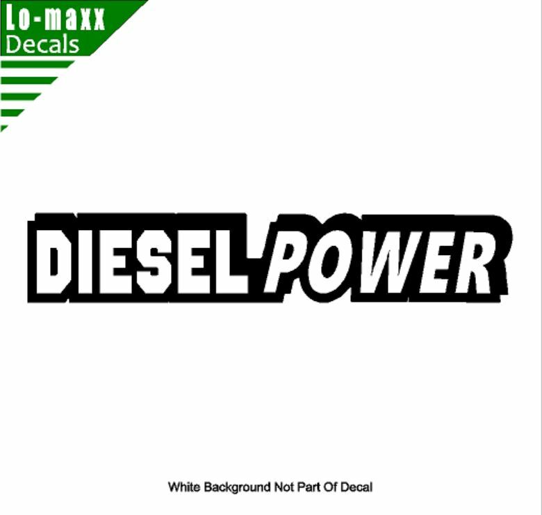 Diesel Power Truck Graphic Design Durable High Performance Die Cut Vinyl Decal