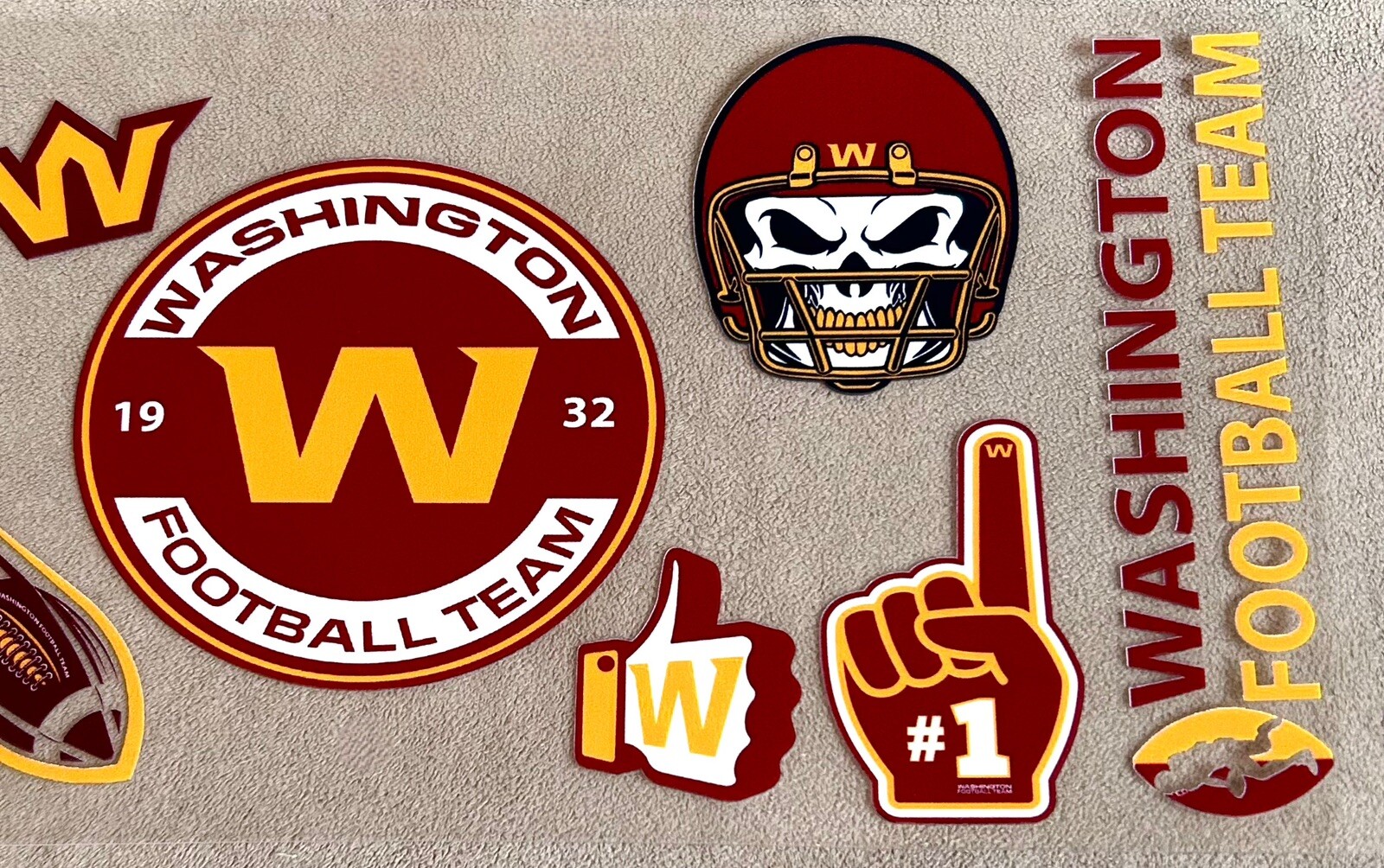 Washington Commanders Football DIY Transfer Sticker Cup Wrap DIY Glasses Bottles