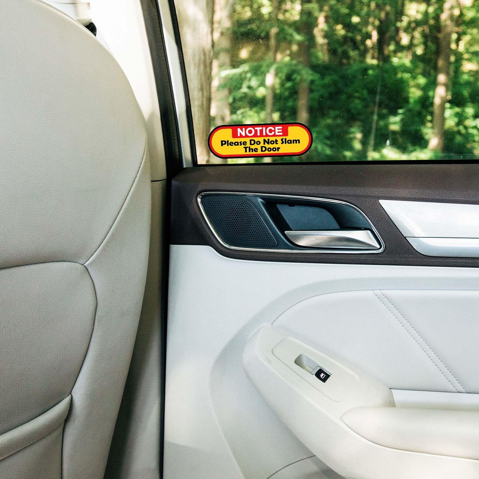 Please Do Not Slam The Door Vinyl Stickers for Car, 4Pcs 5×1.7inches Decal for