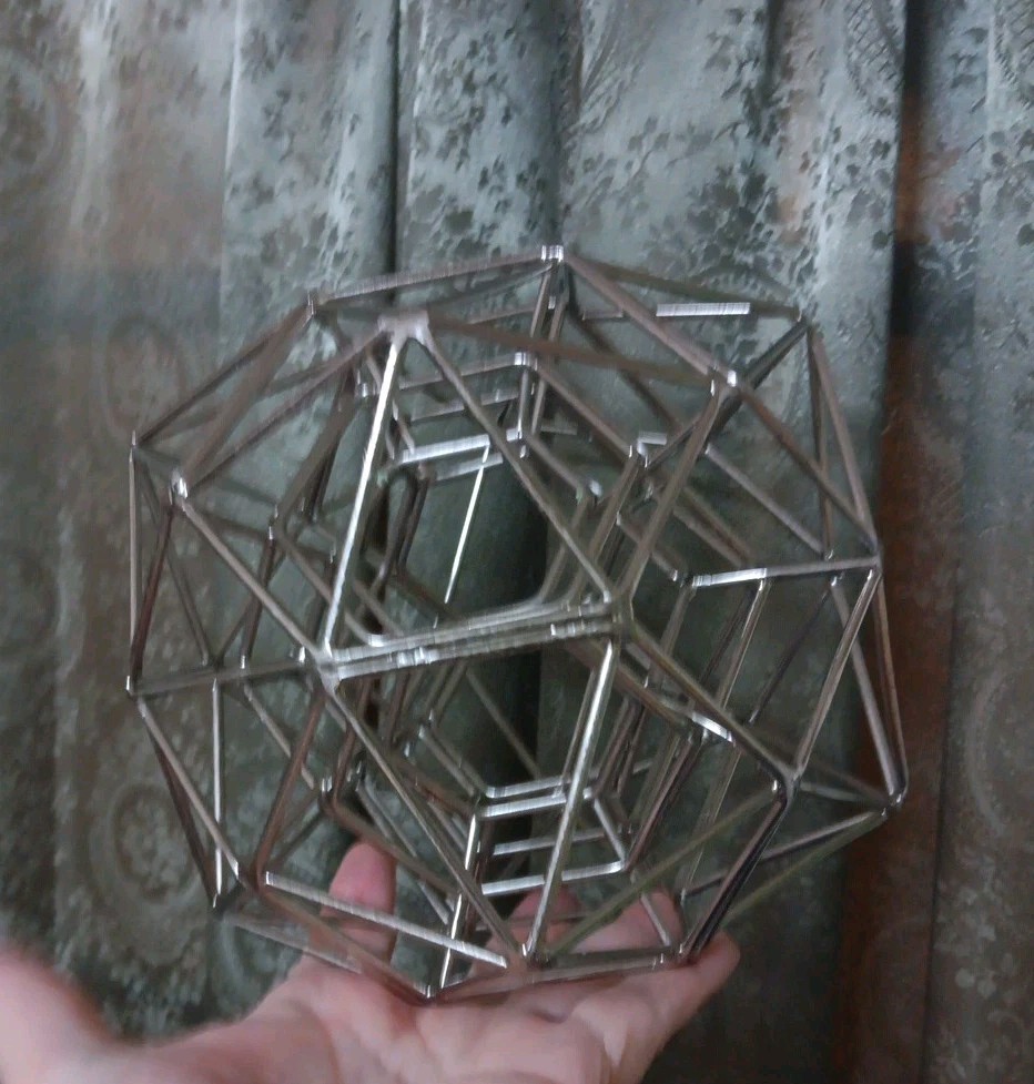 Abstract Art Sculpture Geometric Solid Sacred Geometry Math Class Decor Rare