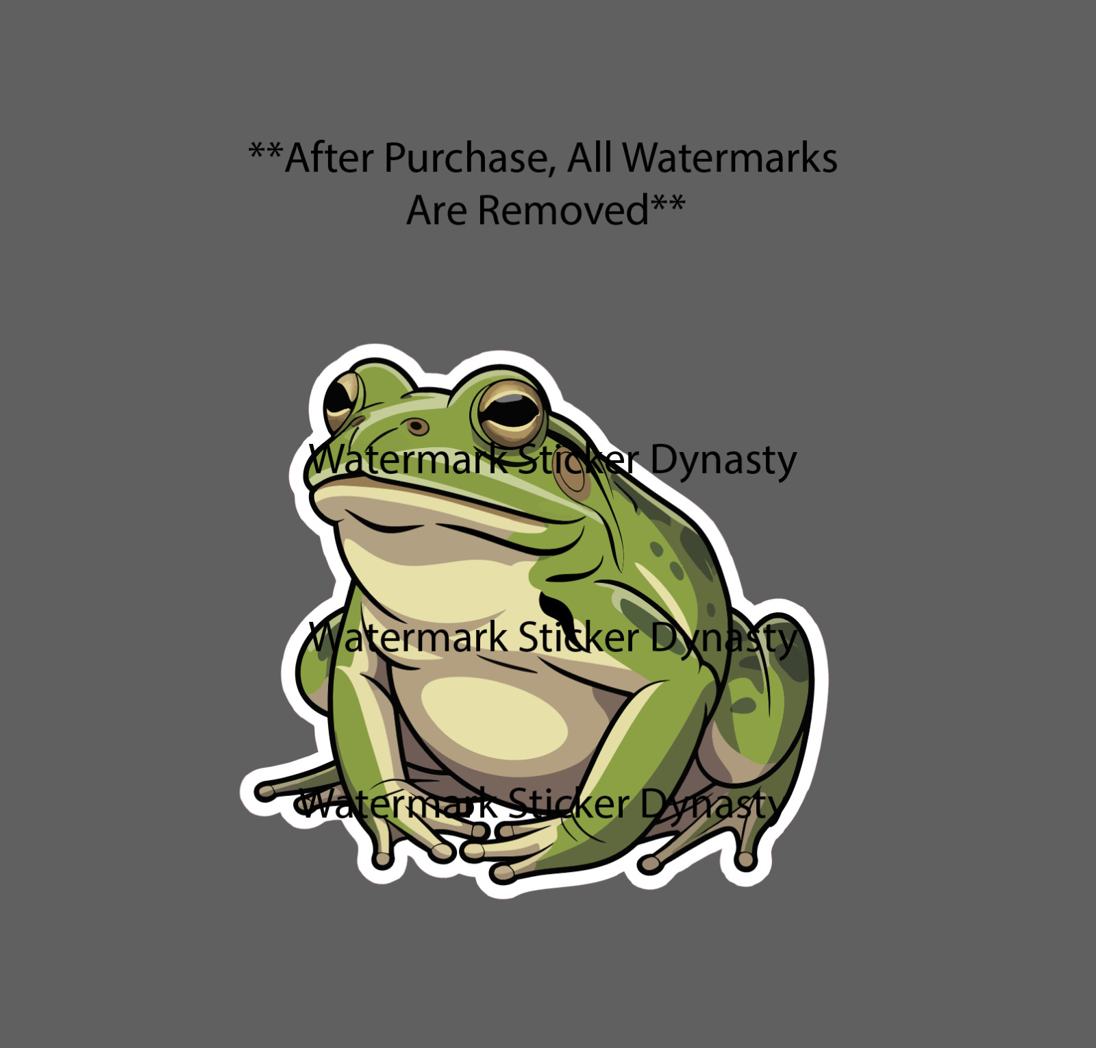 Bull Frog Sticker Waterproof Decal Animal Pond Animal Wildlife Gift NEW