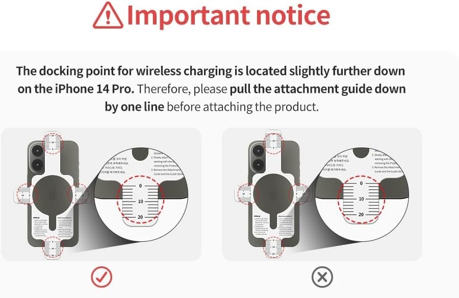 Strong Magnetic Ring for Wireless Charging, Fits iPhone and Galaxy Phones