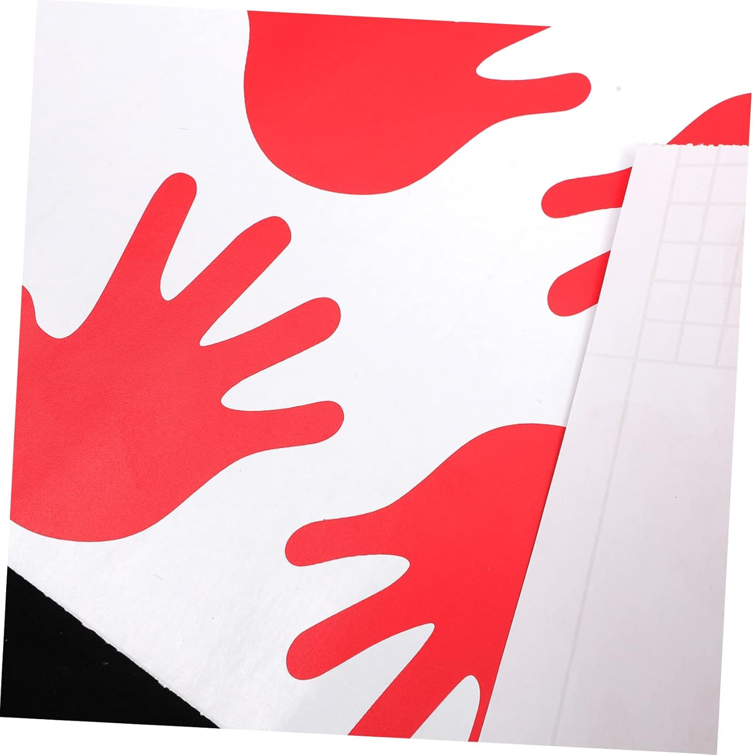 40-Piece Footprint & Handprint Sticker Set, Removable Floor Decals for Interacti