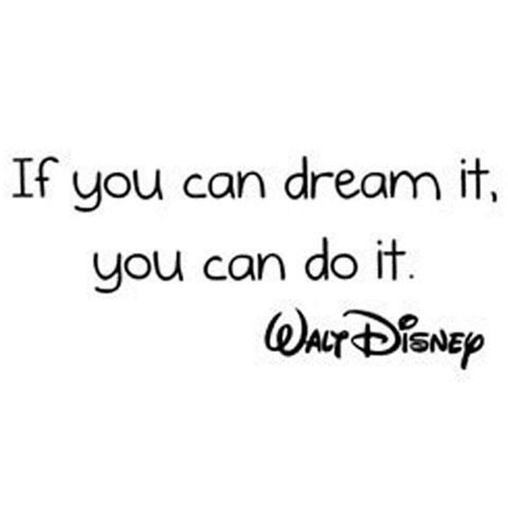 If You can Dream It Sticker Living Room Bedroom Backdrop Wall Decorative Decal