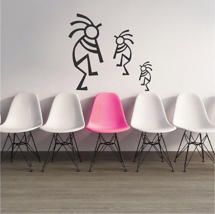 Jammin Buddies Decal Decor, Cartoon Musicians Wall Vinyl, Jazz Saxophone, b13